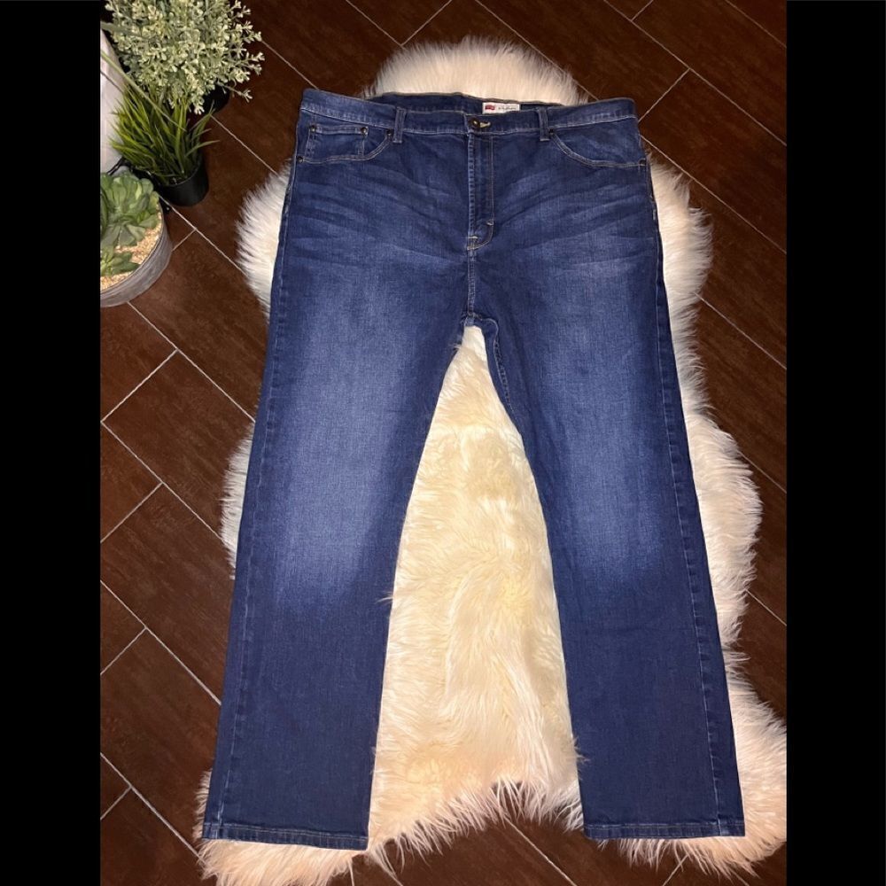 Wrangler slim straight blue denim sz 42X30
